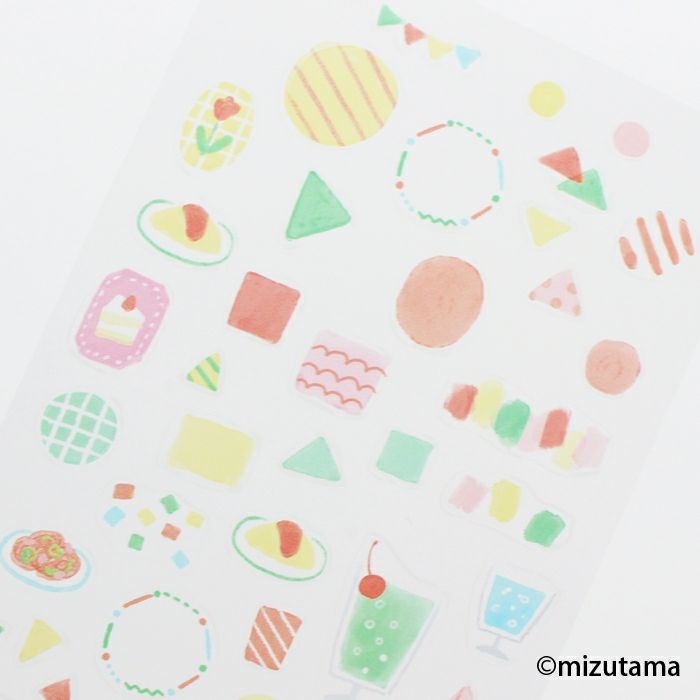 重ねてﾃﾞｺるｼｰﾙｼｰﾄ わいわい kokoromoyou