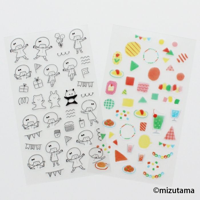 重ねてﾃﾞｺるｼｰﾙｼｰﾄ わいわい kokoromoyou