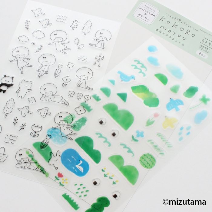 重ねてﾃﾞｺるｼｰﾙｼｰﾄ そよそよ kokoromoyou