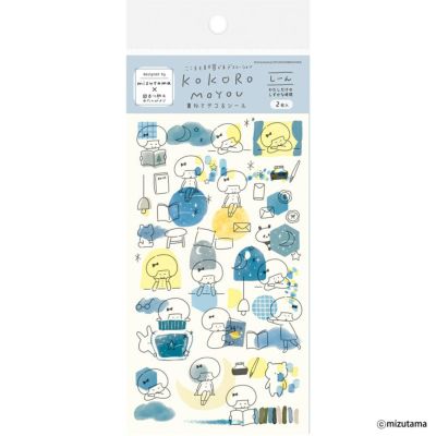重ねてﾃﾞｺるｼｰﾙｼｰﾄ しーん kokoromoyou | 古川紙工公式