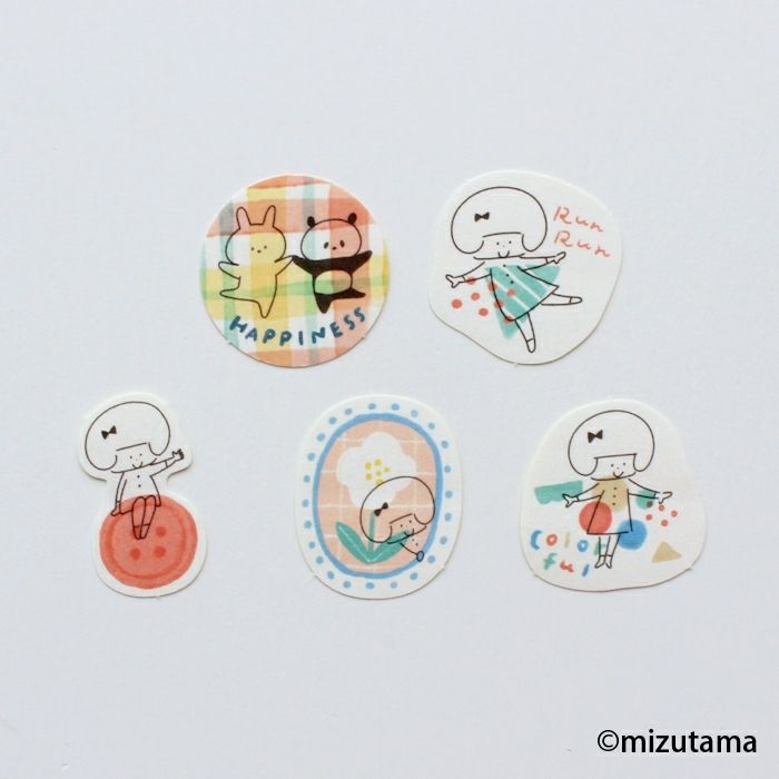 和紙ﾌﾚｰｸｼｰﾙ るんるん kokoromoyou