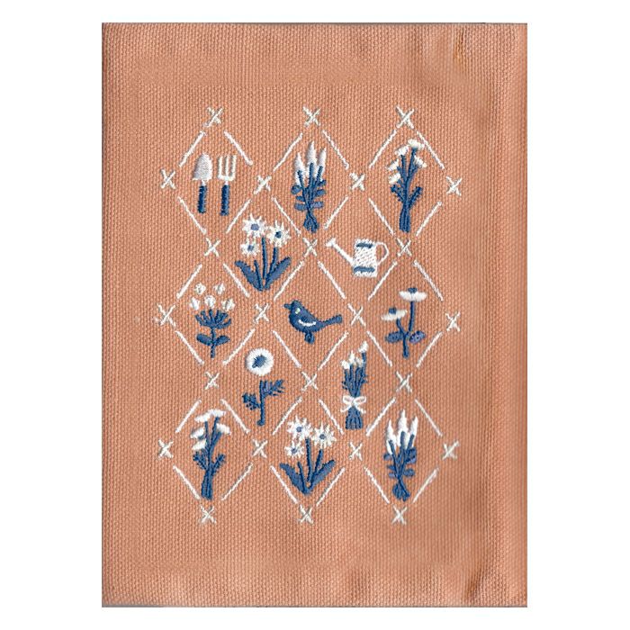 刺繍ﾌﾞｯｸｶﾊﾞｰ ﾄﾞﾗｲﾌﾗﾜｰ HONTOWATASHI