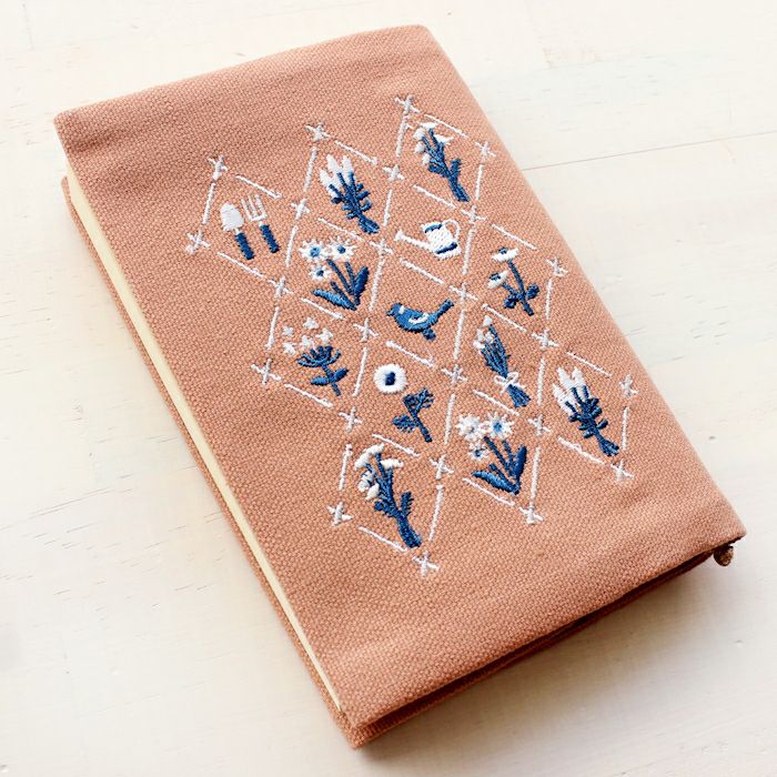 刺繍ﾌﾞｯｸｶﾊﾞｰ ﾄﾞﾗｲﾌﾗﾜｰ HONTOWATASHI