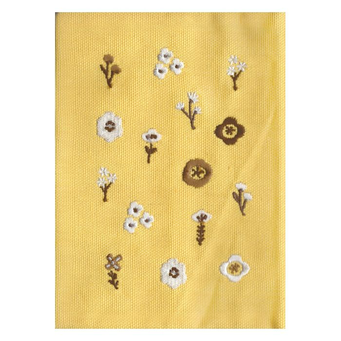刺繍ﾌﾞｯｸｶﾊﾞｰ 小花 HONTOWATASHI