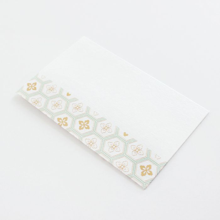 翠sui 美濃和紙 ぽち袋 亀甲文様