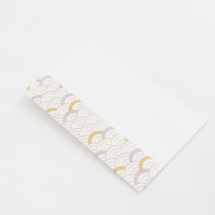 翠sui 美濃和紙 ぽち袋 青海波文様