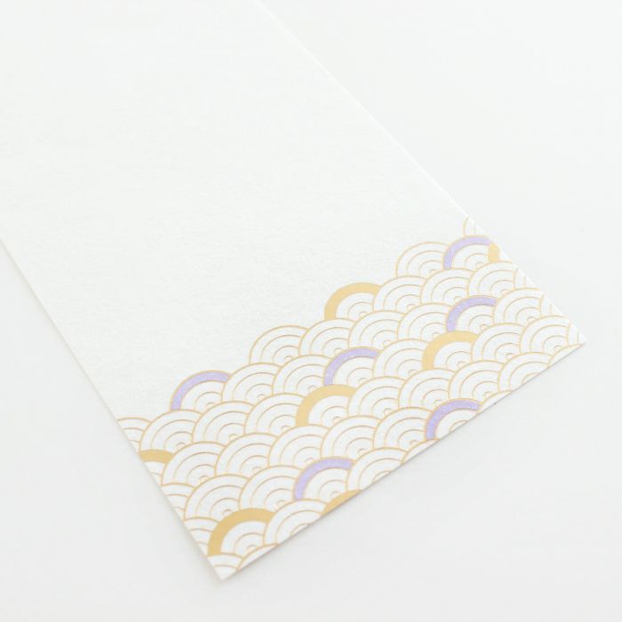 翠sui 美濃和紙 一筆箋 青海波文様