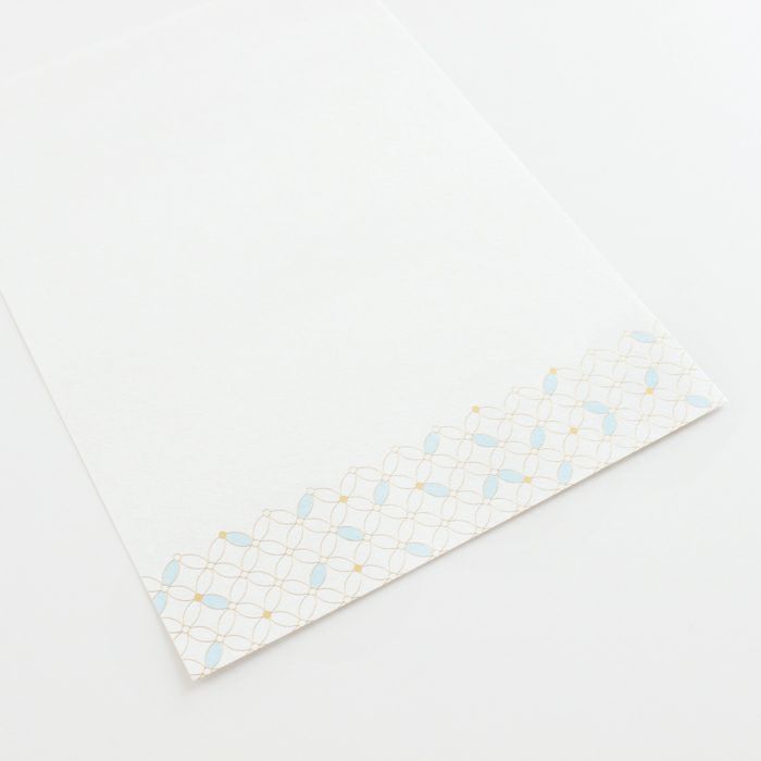 翠sui 美濃和紙 便箋 七宝文様