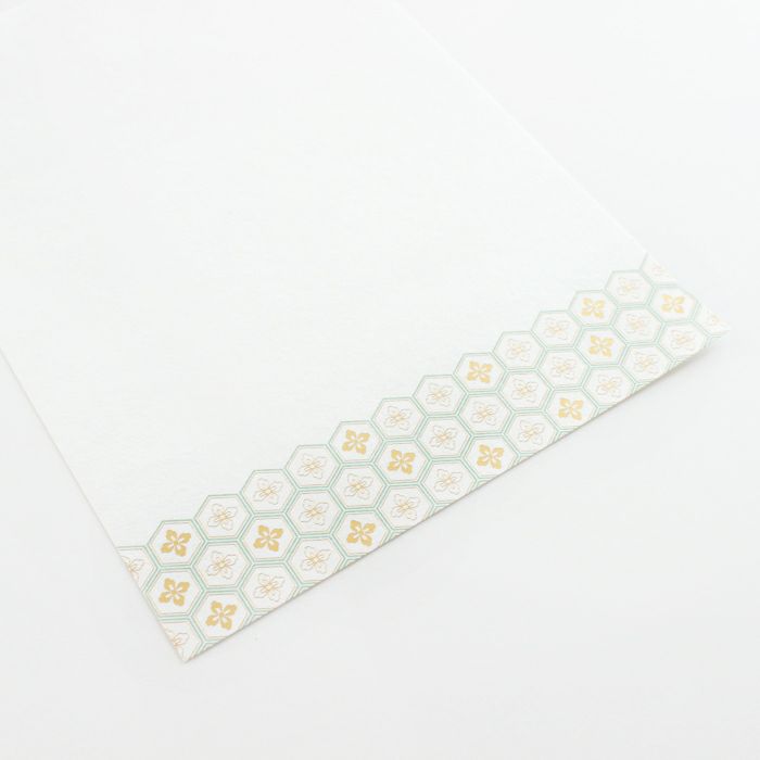 翠sui 美濃和紙 便箋 亀甲文様