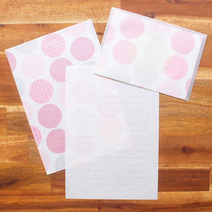 結々yuiyui  美濃和紙 ﾚﾀｰｾｯﾄ 丸小紋