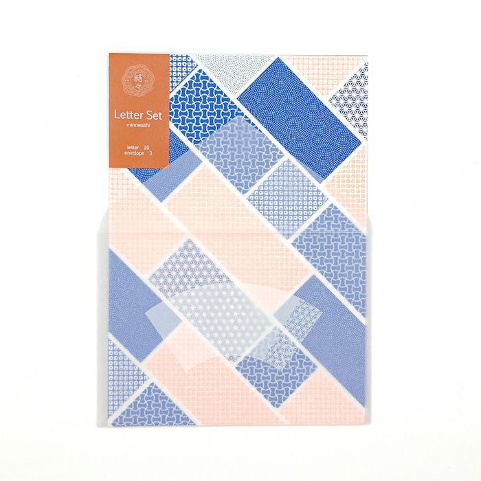 結々yuiyui  美濃和紙 ﾚﾀｰｾｯﾄ 小紋柄