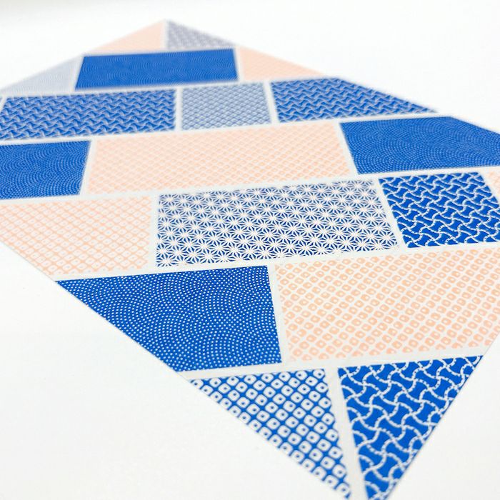 結々yuiyui  美濃和紙 ﾚﾀｰｾｯﾄ 小紋柄