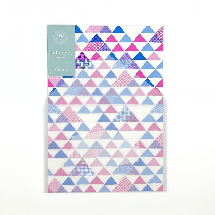 結々yuiyui  美濃和紙 ﾚﾀｰｾｯﾄ 鱗文様