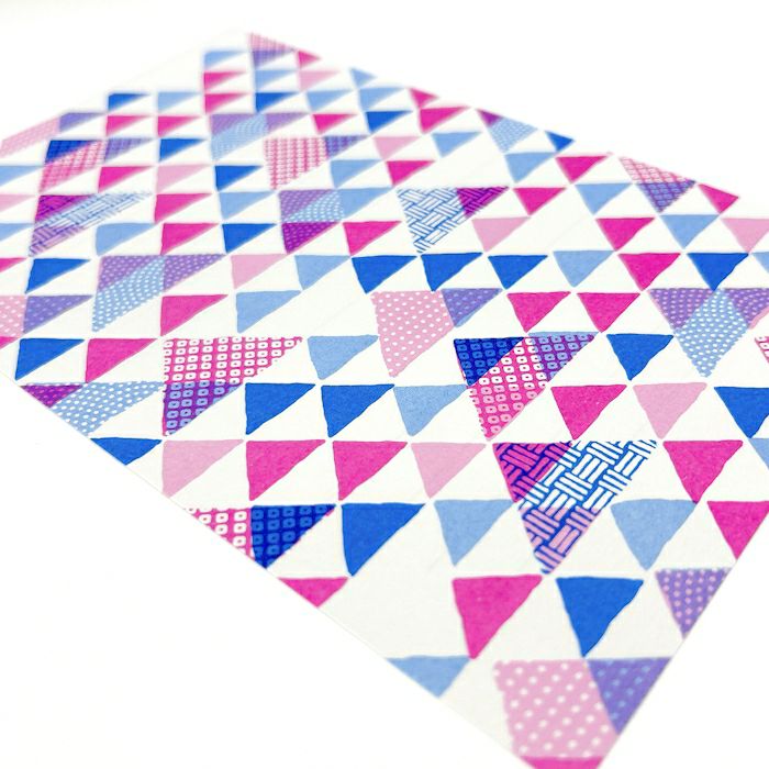 結々yuiyui  美濃和紙 ﾚﾀｰｾｯﾄ 鱗文様