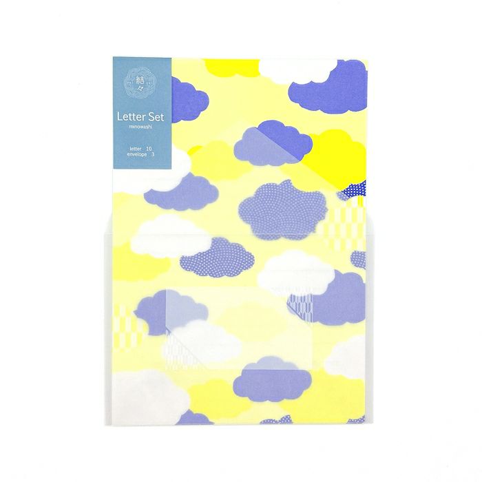 結々yuiyui  美濃和紙 ﾚﾀｰｾｯﾄ 雲