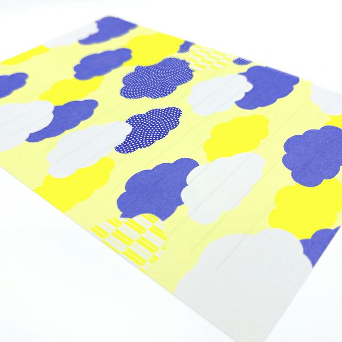 結々yuiyui  美濃和紙 ﾚﾀｰｾｯﾄ 雲