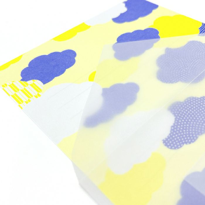 結々yuiyui  美濃和紙 ﾚﾀｰｾｯﾄ 雲