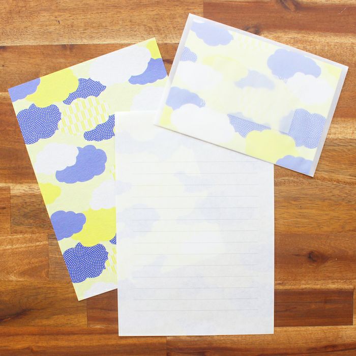 結々yuiyui  美濃和紙 ﾚﾀｰｾｯﾄ 雲