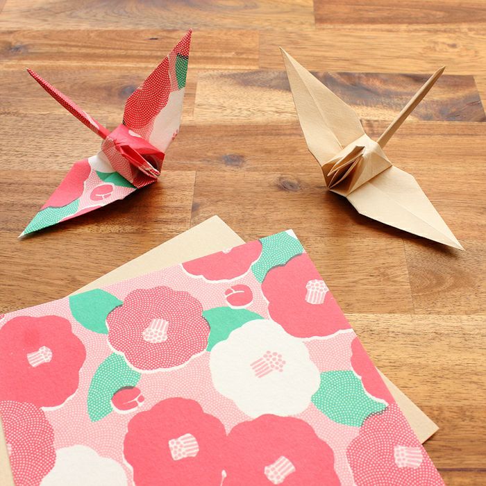 結々yuiyui 美濃和紙 折り紙 椿