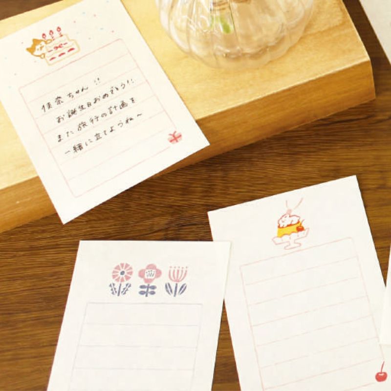 ❤️ラスト！❤️【新品】そえぶみ箋さくらんぼシマエナガ古川紙工美濃和紙 そえぶみ箋