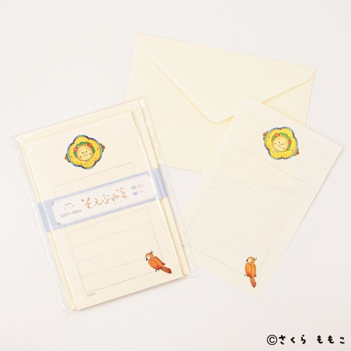 そえぶみ箋 ﾌﾞﾙｰ ｺｼﾞｺｼﾞ