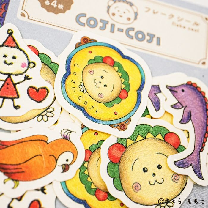 和紙ﾌﾚｰｸｼｰﾙ ﾌﾞﾙｰ ｺｼﾞｺｼﾞ