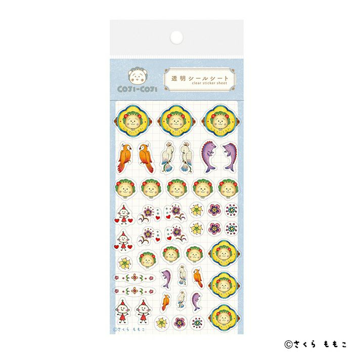 透明ｼｰﾙｼｰﾄ ﾌﾞﾙｰ ｺｼﾞｺｼﾞ