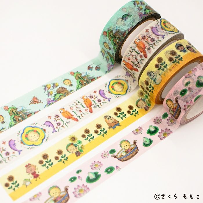 ますきんぐﾃｰﾌﾟ ｸﾞﾘｰﾝ ｺｼﾞｺｼﾞ