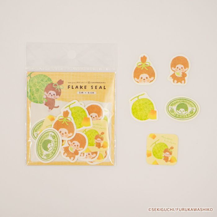 和紙ﾌﾚｰｸｼｰﾙ ﾒﾛﾝ ﾓﾝﾁｯﾁ