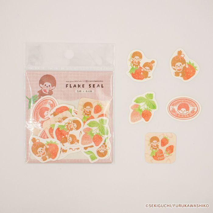 和紙ﾌﾚｰｸｼｰﾙ いちご ﾓﾝﾁｯﾁ