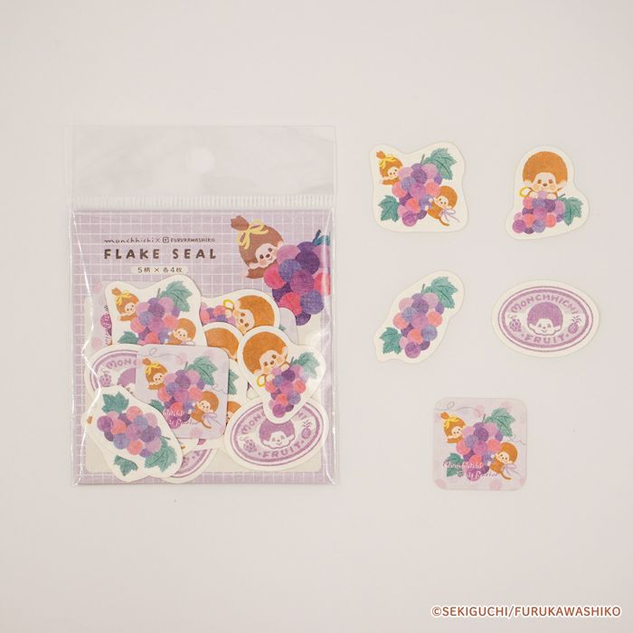 和紙ﾌﾚｰｸｼｰﾙ ぶどう ﾓﾝﾁｯﾁ