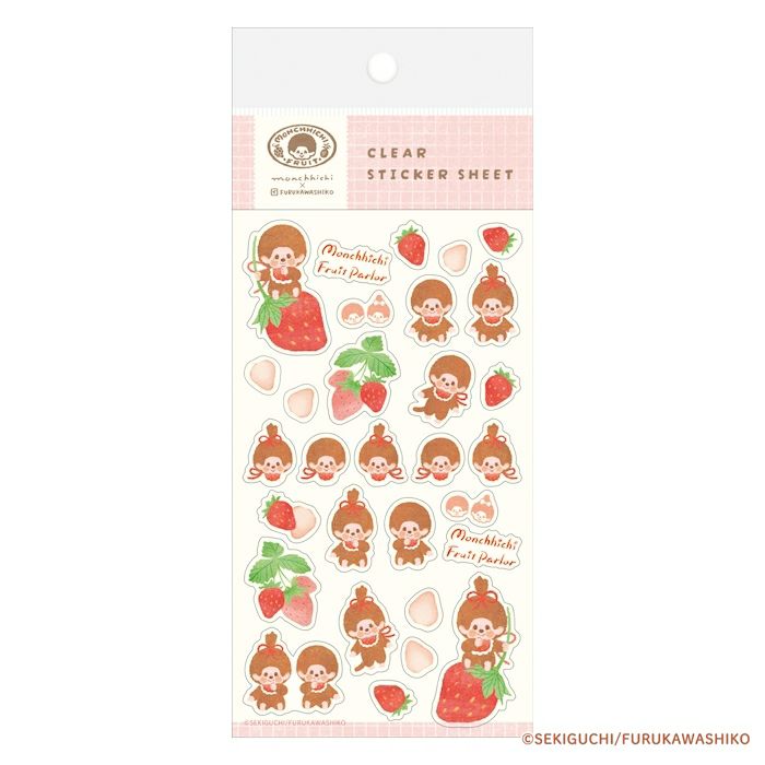 透明ｼｰﾙｼｰﾄ いちご ﾓﾝﾁｯﾁ