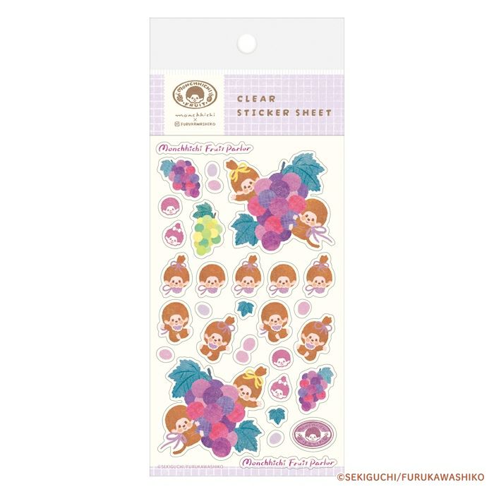 透明ｼｰﾙｼｰﾄ ぶどう ﾓﾝﾁｯﾁ