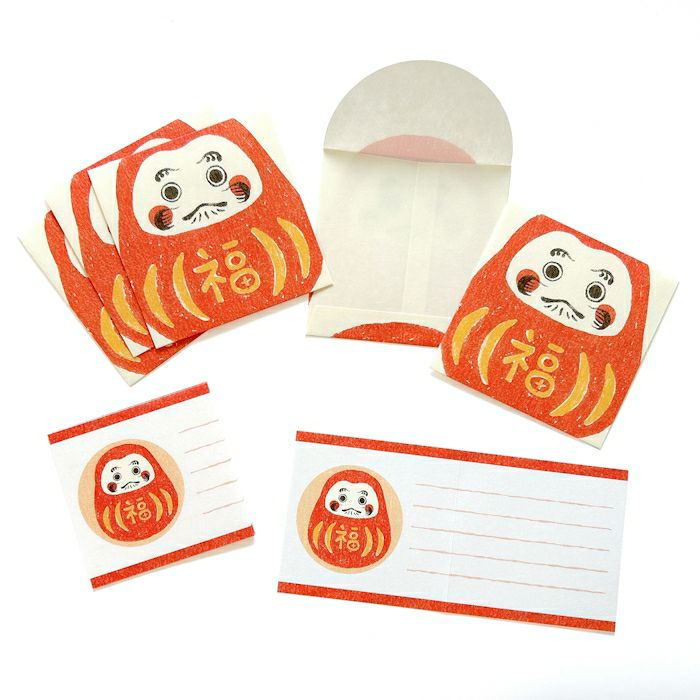 NIPPON365  美濃和紙 ましかくぽち文 だるま