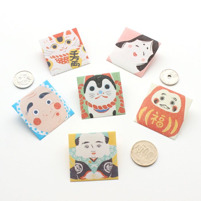 NIPPON365  美濃和紙 豆ぽち袋 招き猫