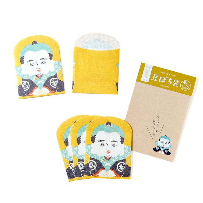 NIPPON365  美濃和紙 豆ぽち袋 福助