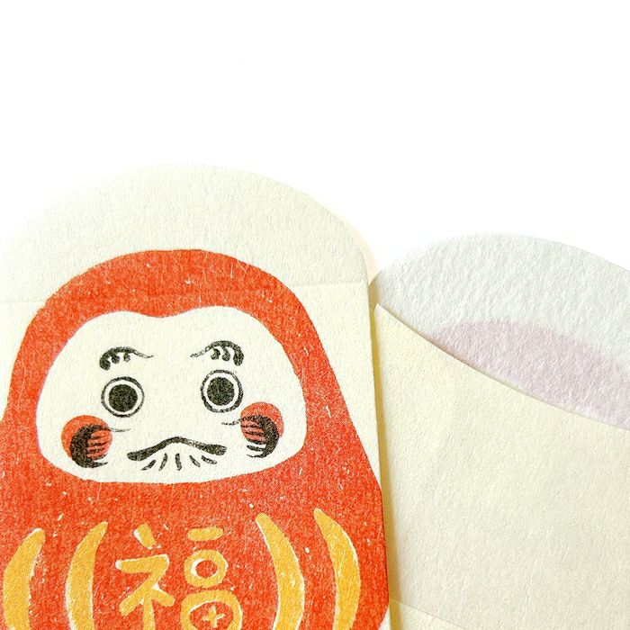 NIPPON365  美濃和紙 豆ぽち袋 だるま