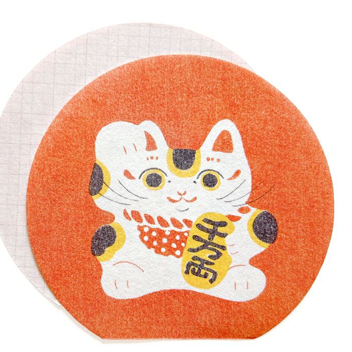 NIPPON365  美濃和紙 丸めも 招き猫