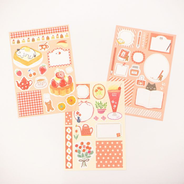 デコペーパーセット★わたしびより ﾃﾞｺﾍﾟｰﾊﾟｰｾｯﾄ ﾋﾟﾝｸ わたしびより | 古川紙工公式オンラインショップ