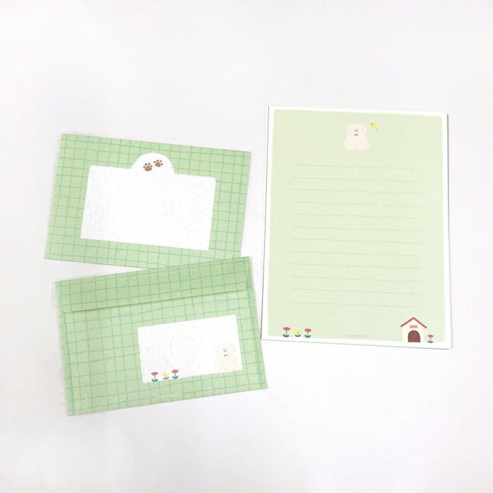 ﾚﾀｰｾｯﾄ もふもふわんこ わたしびより | 古川紙工公式オンラインショップ