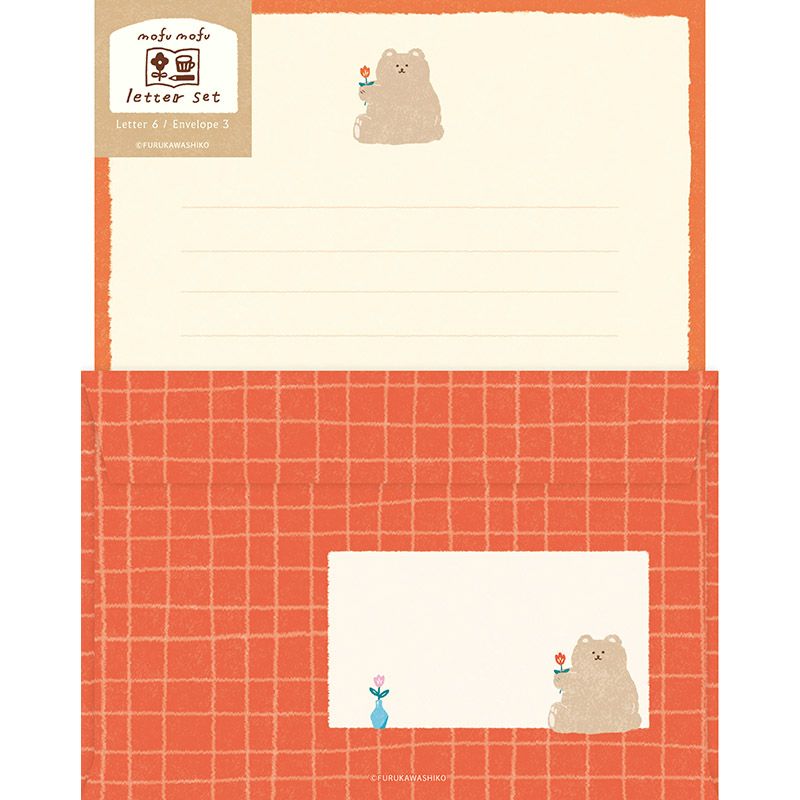 ﾚﾀｰｾｯﾄ もふもふくま わたしびより | 古川紙工公式オンライン