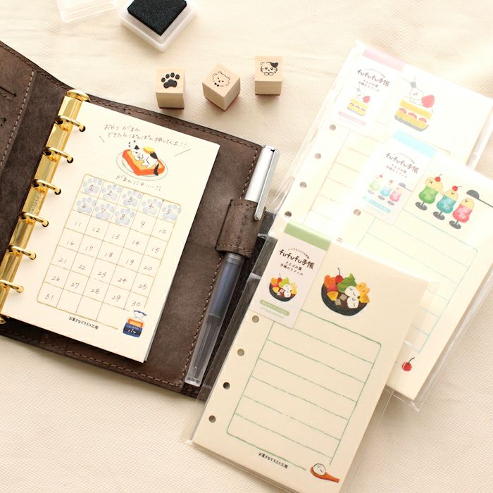 fufufu手帳 そえぶみ箋ﾘﾌｨﾙM6 ﾊﾟﾝ | 古川紙工公式オンラインショップ