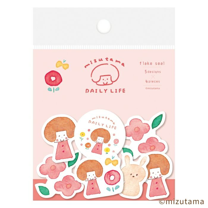 和紙ﾌﾚｰｸｼｰﾙ かわいいお花 DAILY LIFE