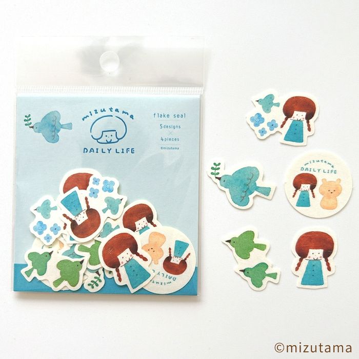 和紙ﾌﾚｰｸｼｰﾙ きれいな小鳥 DAILY LIFE