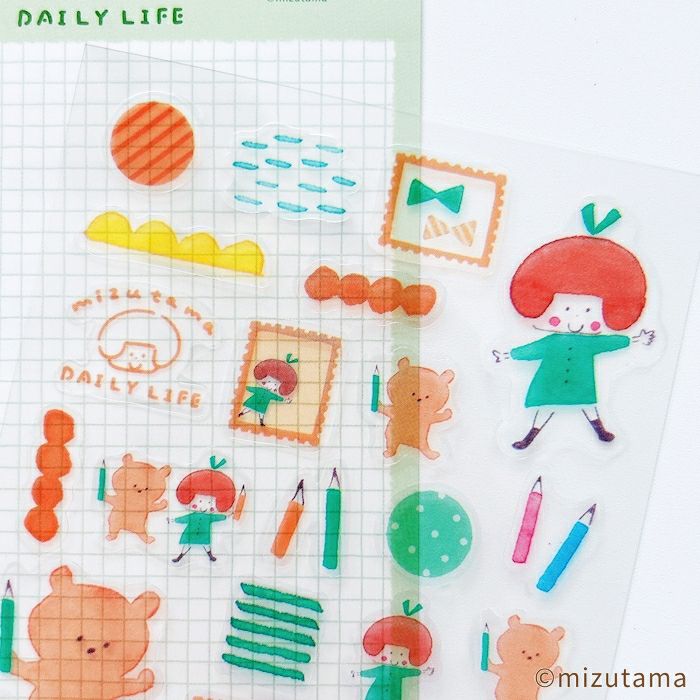 透明ｼｰﾙｼｰﾄ たのしいお絵描き DAILY LIFE