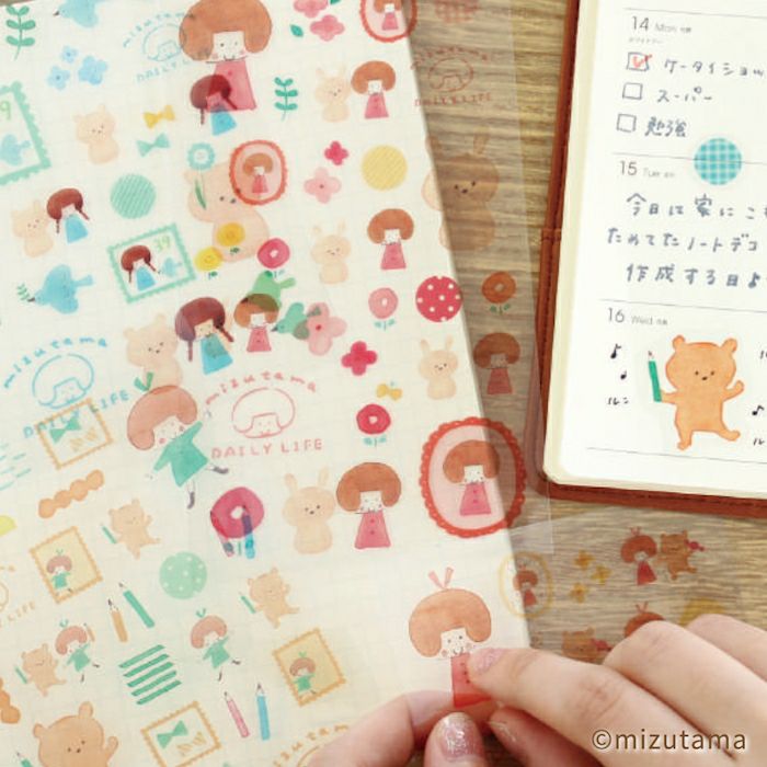 透明ｼｰﾙｼｰﾄ たのしいお絵描き DAILY LIFE