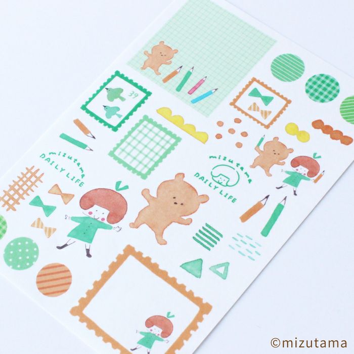 ｵﾝﾗｲﾝ限定 ｼｰﾙｼｰﾄ DAILY LIFE たのしいお絵描き