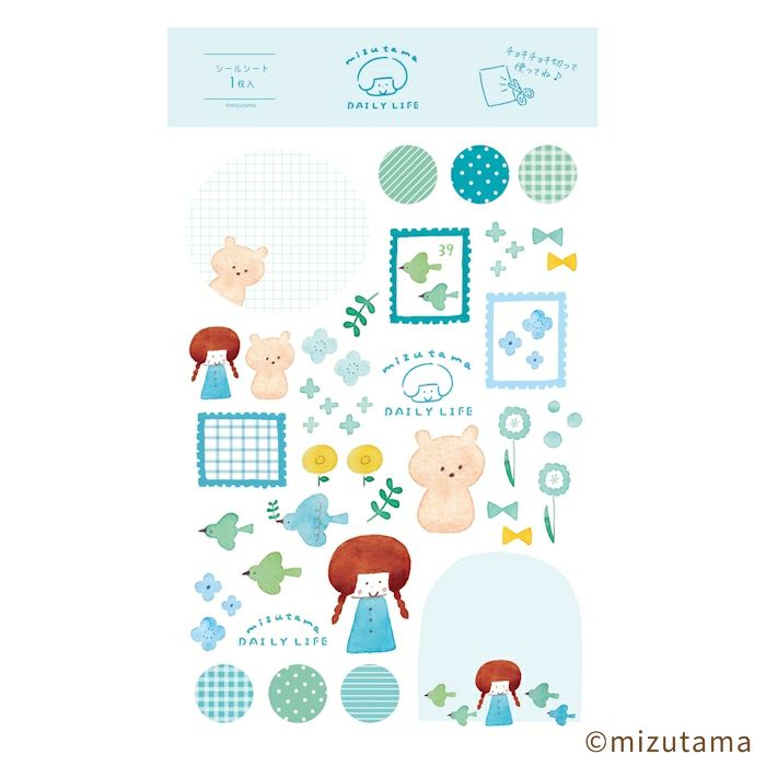 ｵﾝﾗｲﾝ限定 ｼｰﾙｼｰﾄ DAILY LIFE きれいな小鳥