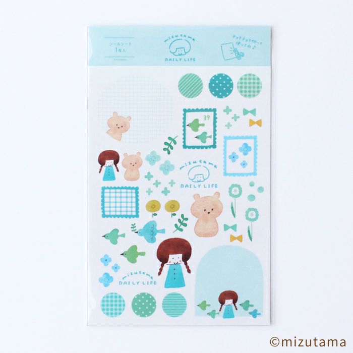 ｵﾝﾗｲﾝ限定 ｼｰﾙｼｰﾄ DAILY LIFE きれいな小鳥