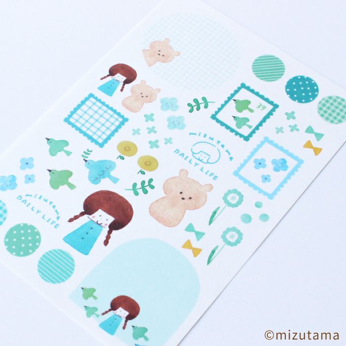 ｵﾝﾗｲﾝ限定 ｼｰﾙｼｰﾄ DAILY LIFE きれいな小鳥